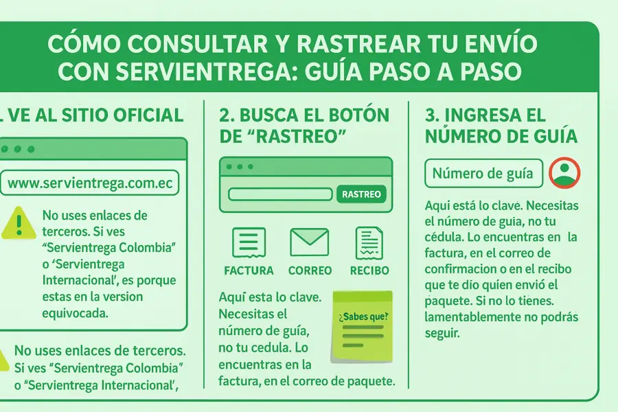 rastrear paquete de servientrega