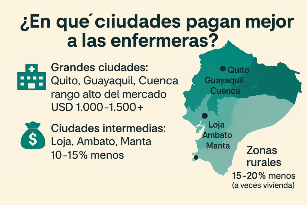 Donde pagan más como enfermera en Ecuador
